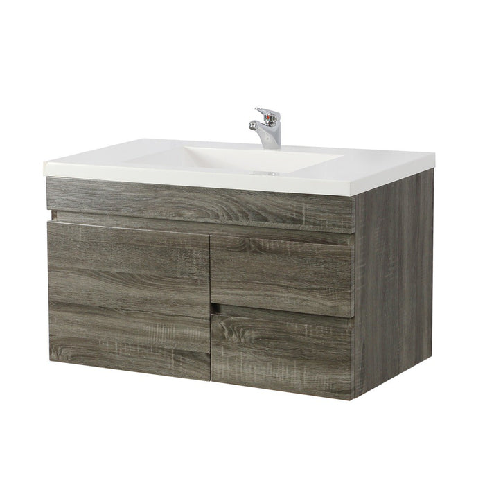 600-1500*500*450mm Posedion Berge Dark Grey MDF Wall Hung Vanity