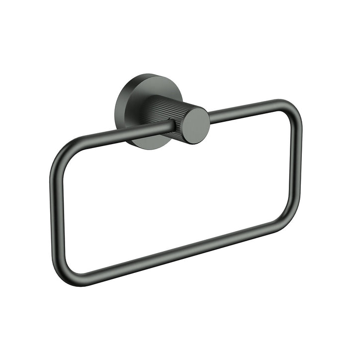 ACL Linie Brushed Nickel/Gun Metal/Matt Black/Brushed Gold Brass Fluted Towel Ring