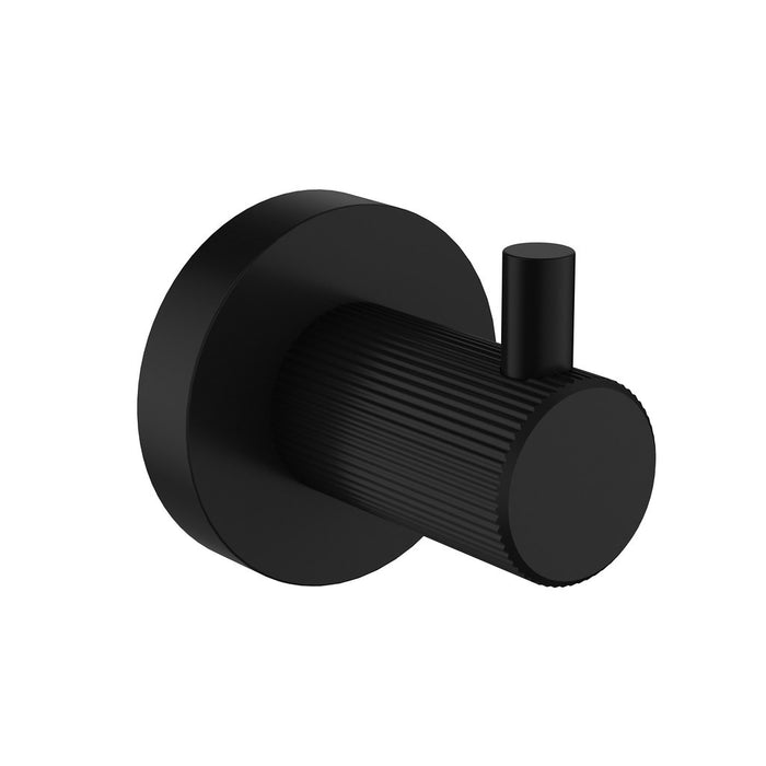 ACL Linie Brushed Nickel/Gun Metal/Matt Black/Brushed Gold Brass Round Single Fluted Robe Hook