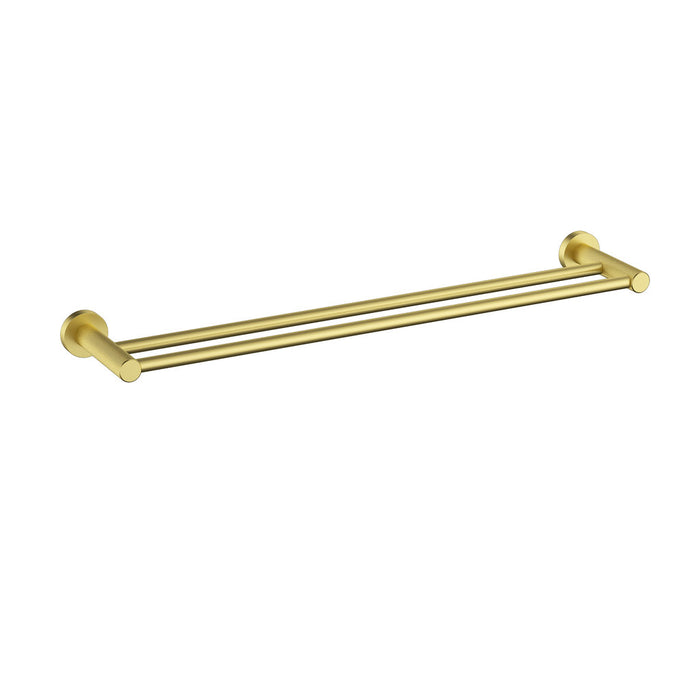 600mm ACL Linie Brushed Nickel/Gun Metal/Matt Black/Brushed Gold Brass Double Fluted Towel Rail
