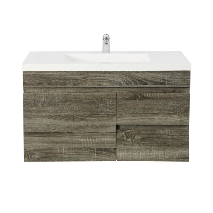 600-1500*500*450mm Posedion Berge Dark Grey MDF Wall Hung Vanity