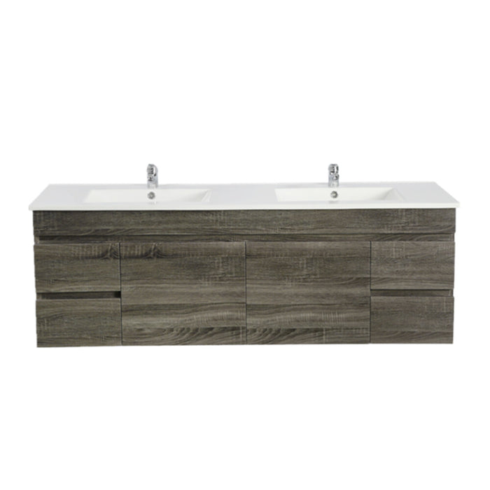 600-1500*500*450mm Posedion Berge Dark Grey MDF Wall Hung Vanity