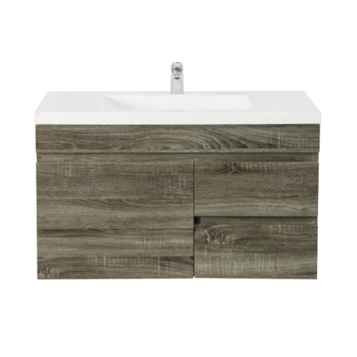 600-1500*500*450mm Posedion Berge Dark Grey MDF Wall Hung Vanity