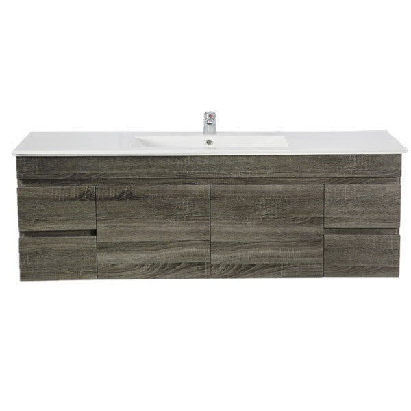 600-1500*500*450mm Posedion Berge Dark Grey MDF Wall Hung Vanity