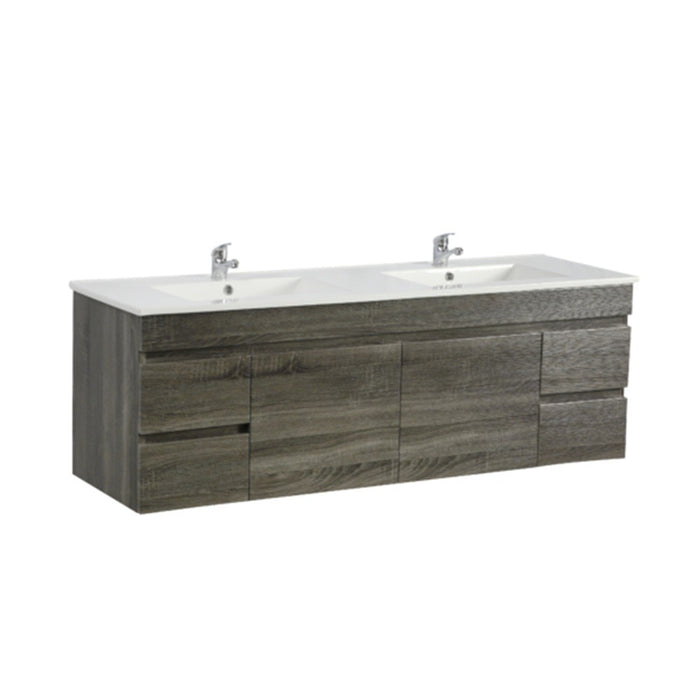 600-1500*500*450mm Posedion Berge Dark Grey MDF Wall Hung Vanity