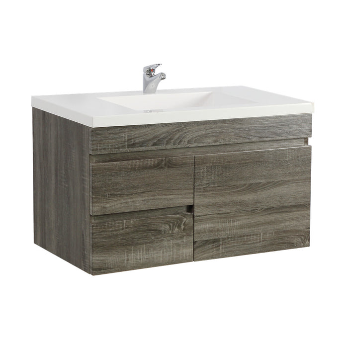 600-1500*500*450mm Posedion Berge Dark Grey MDF Wall Hung Vanity