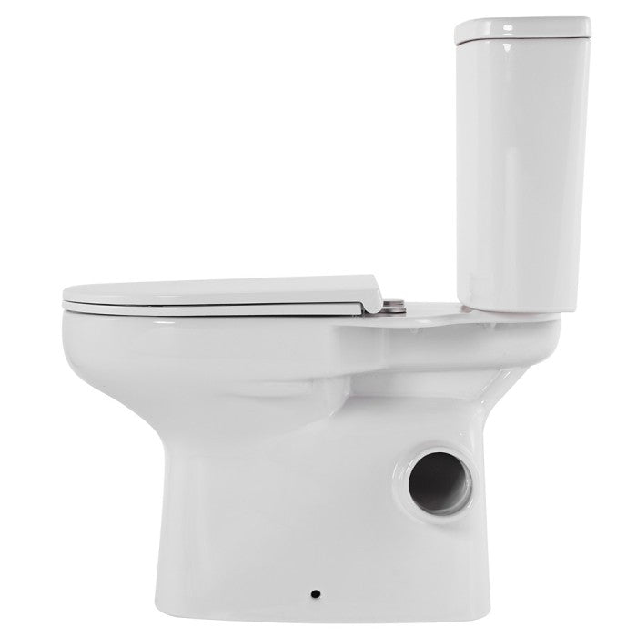 665*355*780mm Fienza Petra Gloss White Rimless Close-Coupled Toilet