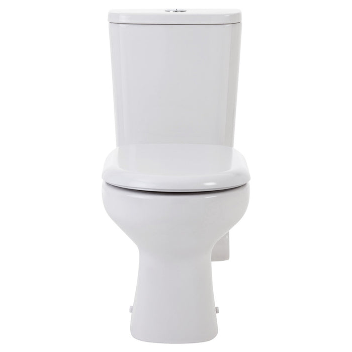 665*355*780mm Fienza Petra Gloss White Rimless Close-Coupled Toilet