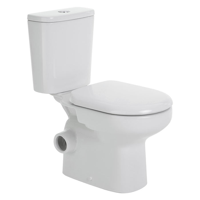 665*355*780mm Fienza Petra Gloss White Rimless Close-Coupled Toilet