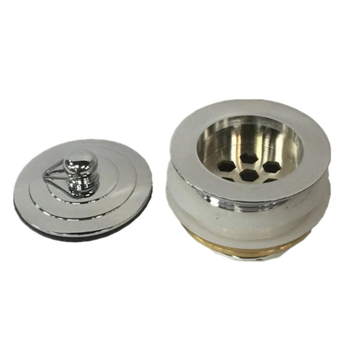 40mm Poseidon Non Overflow Brass Chrome Bath Plug Waste