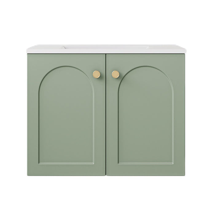 600*455*560mm Lukka Chester Federation Olive Green PVC Cabinet Wall Hung Vanity