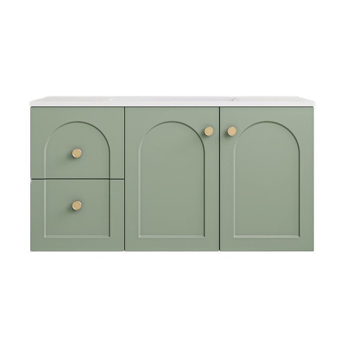 900*455*470mm Lukka Chester Federation Olive Green PVC Cabinet Wall Hung Vanity