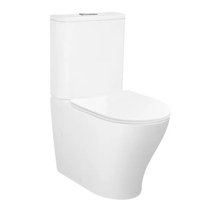 665*430*840mm Inspire Zenitti Ceramic Gloss White Tornado Back To Wall Toilet