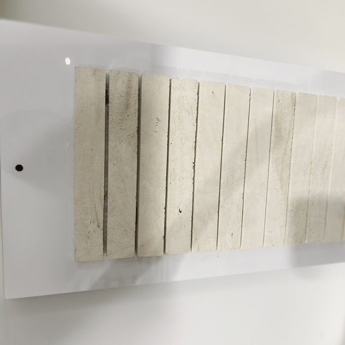 286*292*8mm Trinity SUPER WHITE TRAVERTINE HONED CREMA SOFT KIT KAT 0.9186M2/Ctn