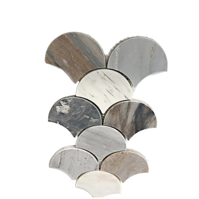 244*263*7mm Trinity Mykonos HONED Fish Scale 0.706M2/Ctn