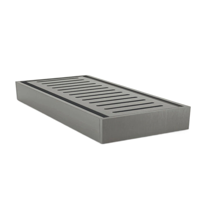 300-5600*26*100mm Aquaperla Gunmetal Ezy UV Stable Anodised Aluminium Flow Floor Grate