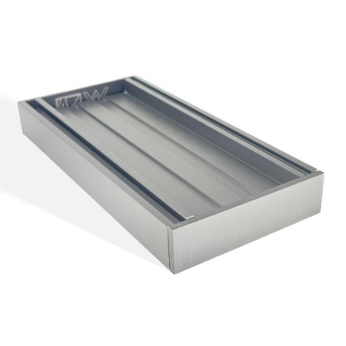 300-5600*26*100mm Aquaperla Gunmetal Ezy UV Stable Anodised Aluminium Flow Tile Insert Grate