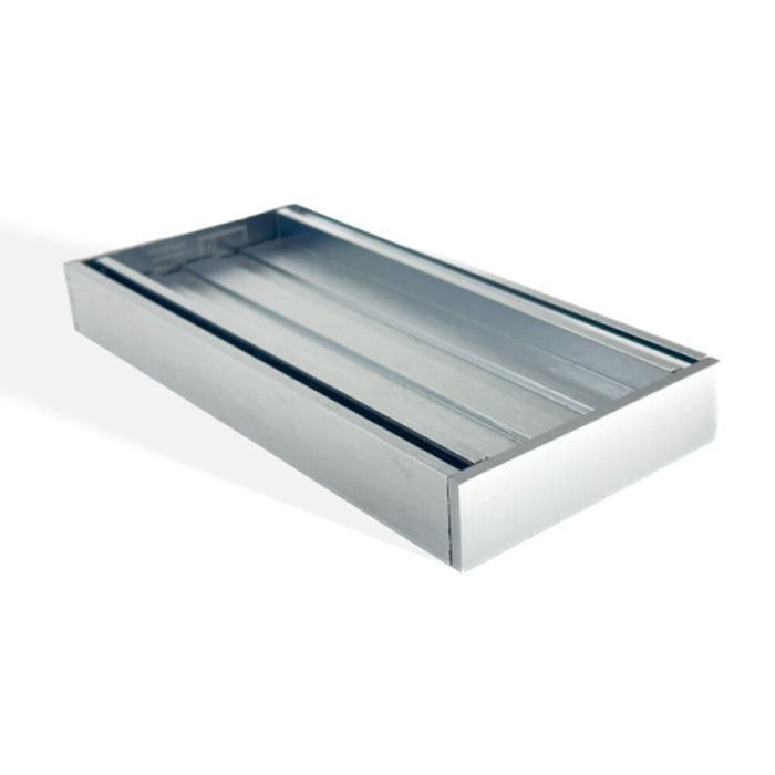 300-5600*26*100mm Aquaperla Silver Ezy UV Stable Anodised Aluminium Flow Tile Insert Grate