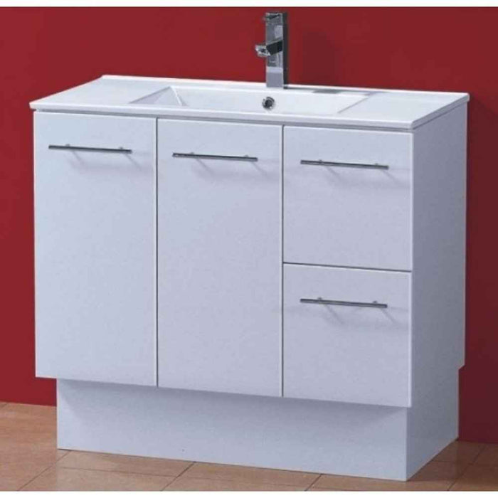 600-1500*460*850mm Roma Slim China Top with T Bar Handle Standard Freestanding Vanity With Kickboard