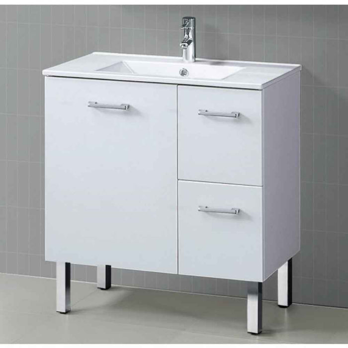 600-1500*460*850mm Roma Slim China Top with T Bar Handle Standard Freestanding Vanity With Legs