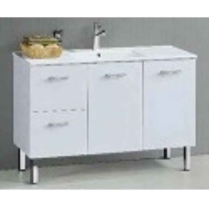 600-1500*460*850mm Roma Slim China Top with T Bar Handle Standard Freestanding Vanity With Legs