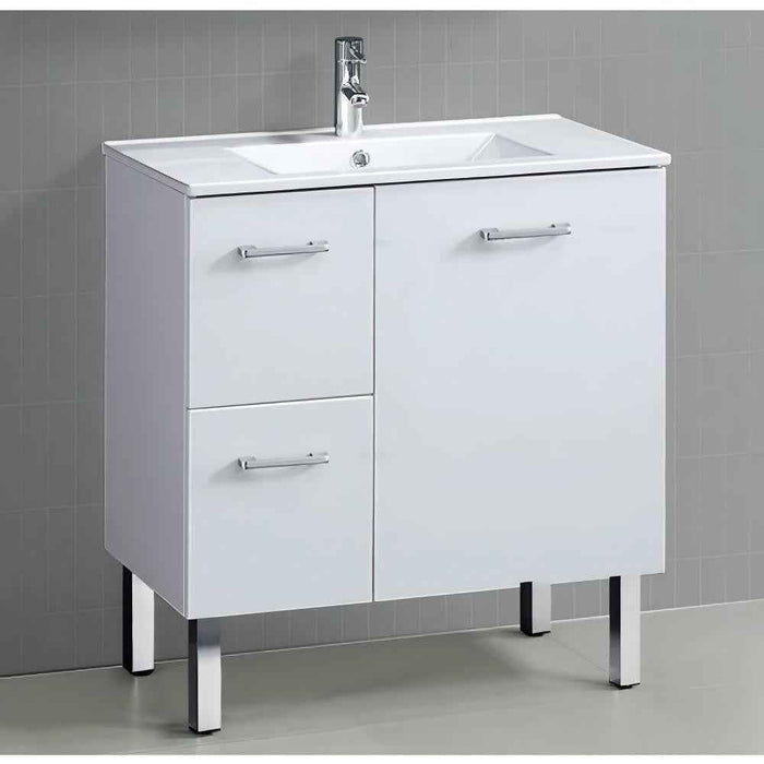 600-1500*460*850mm Roma Slim China Top with T Bar Handle Standard Freestanding Vanity With Legs