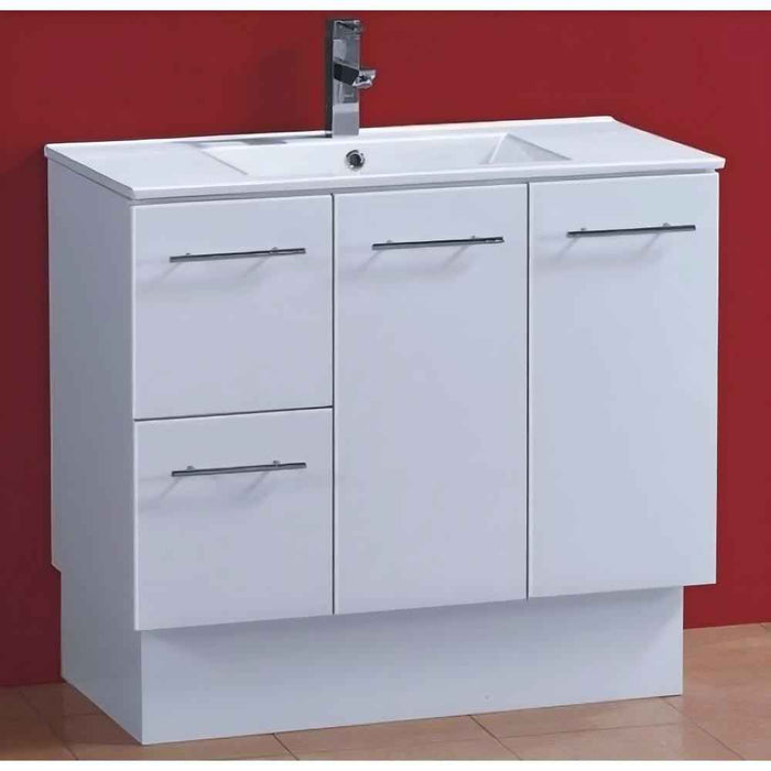 600-1500*460*850mm Roma Slim China Top with T Bar Handle Standard Freestanding Vanity With Kickboard
