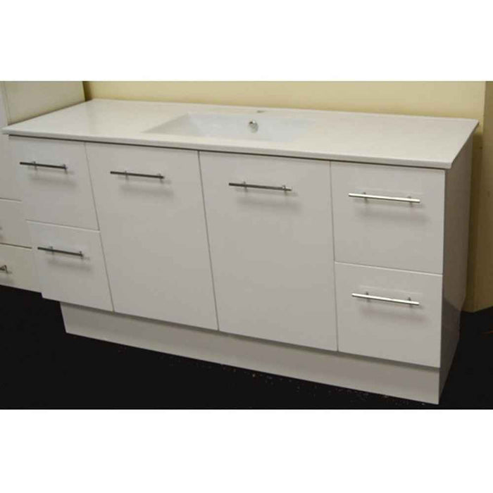 600-1500*460*850mm Roma Slim China Top with T Bar Handle Standard Freestanding Vanity With Kickboard
