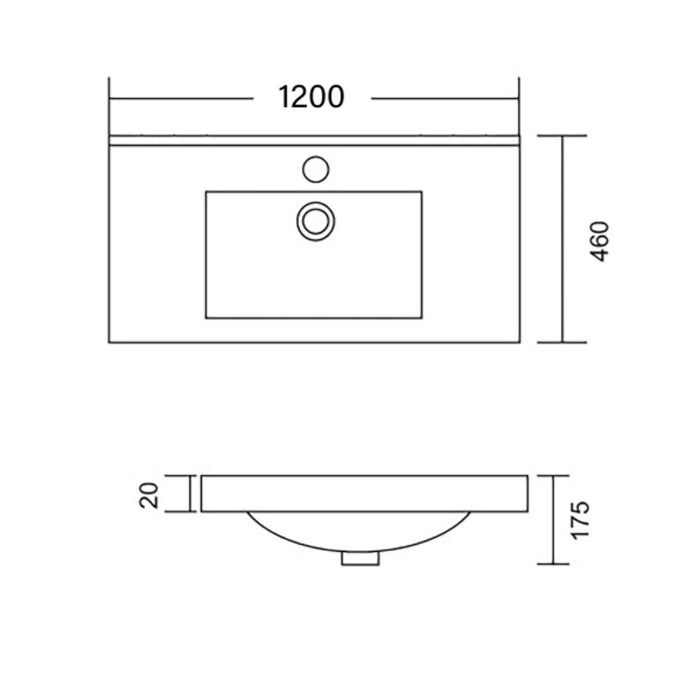 600-1500*460*850mm Roma Slim China Top with T Bar Handle Standard Freestanding Vanity With Kickboard