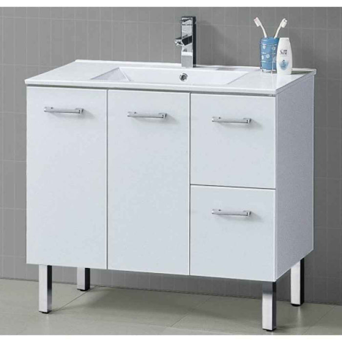 600-1500*460*850mm Roma Slim China Top with T Bar Handle Standard Freestanding Vanity With Legs