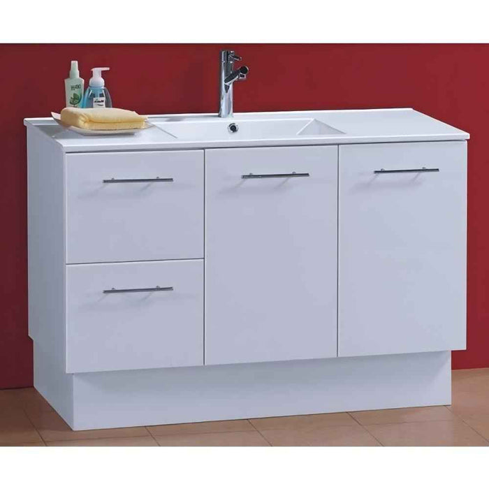 600-1500*460*850mm Roma Slim China Top with T Bar Handle Standard Freestanding Vanity With Kickboard