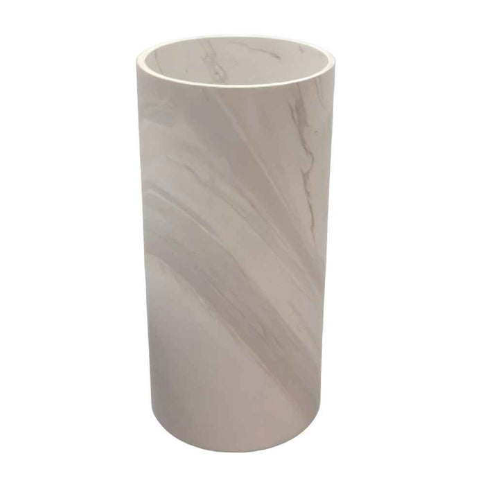 450*850mm Sunny Tile Jazz Vein Marble Round Freestanding Basin
