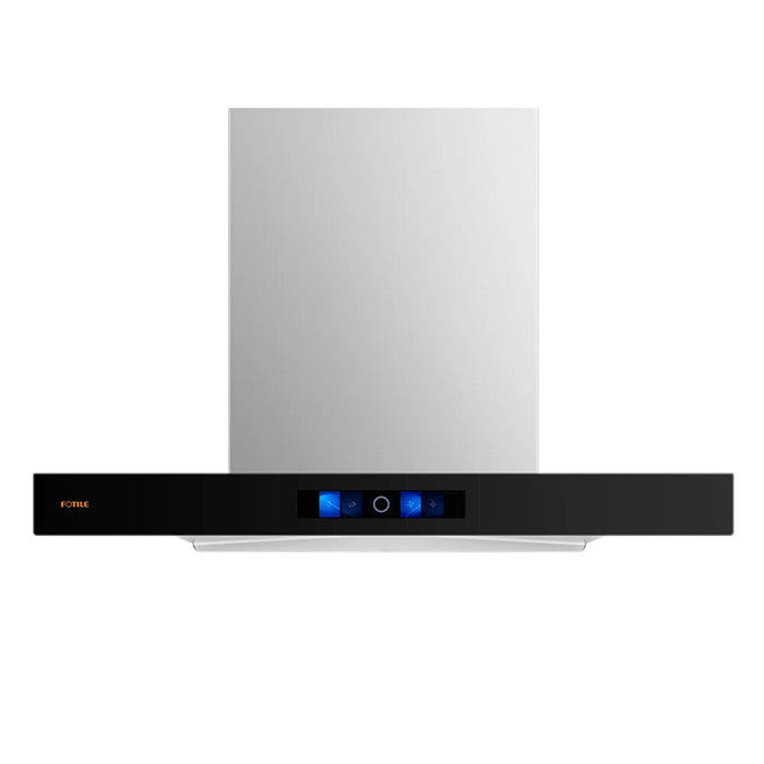 900mm Fotile Black Glass With Decoration Cover Slim Design RangeHood
