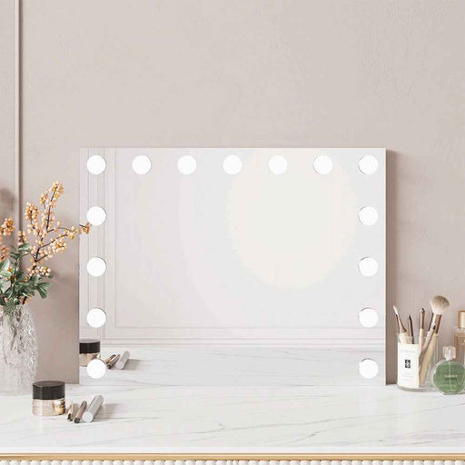 580*450mm Mercio Luna Copper - Free Silver Rectangle LED Frontlit Makeup Mirror