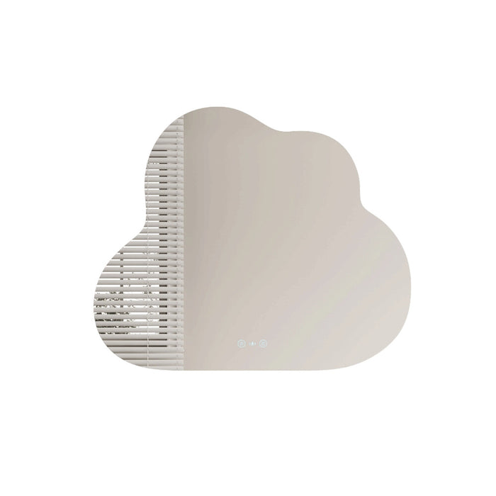 700*1000*30mm Mercio Luna Frameless Copper - Free Silver Cloud LED Mirror