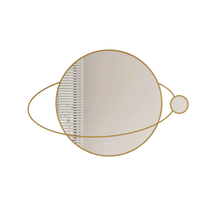 950*800*40mm Mercio Luna Frameless Copper - Free Silver Planet LED Mirror