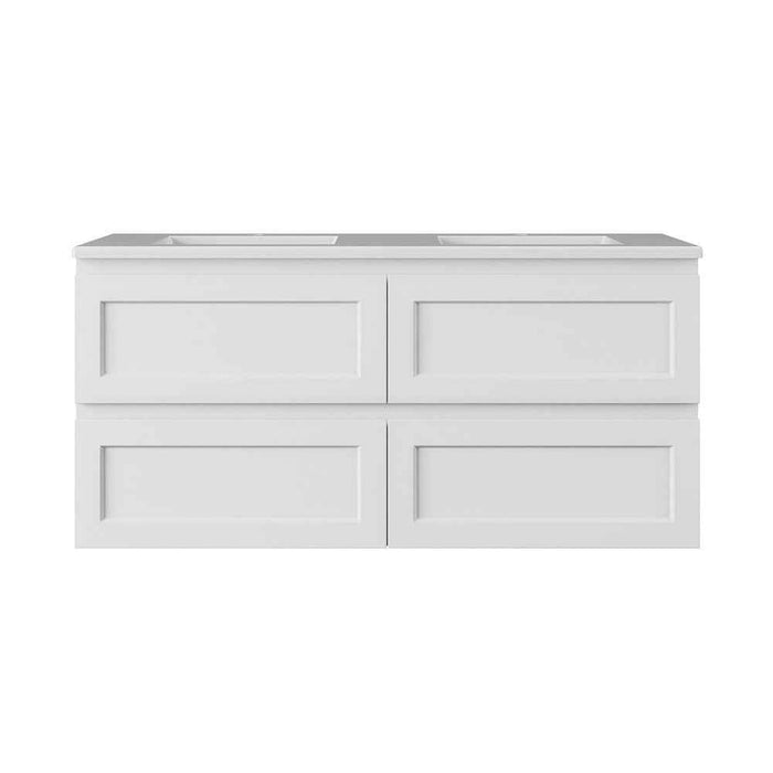 600-1500*460*500mm Lukka Hamilton Federation Matt White PVC Wall Hung Vanity