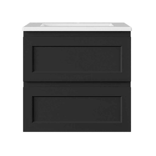 600-1500*460*500mm Lukka Hamilton Federation Matt Black PVC Wall Hung Vanity