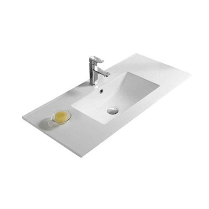 600-1500*460*580mm Lukka Archill Federation Matt White PVC Fluted Wall Hung Vanity