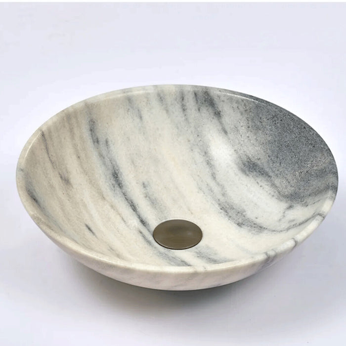 420*420*140mm Infinity Multi-Color Marble Stone Round Above Counter Art Basin