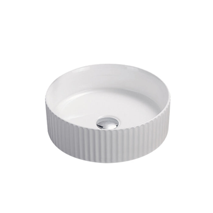 360*360*115mm Infinity Ceramic Round Above Counter Art Basin