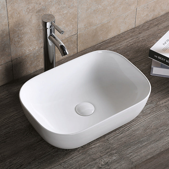 460*330*140mm Infinity Ceramic Rectangle Above Counter Art Basin