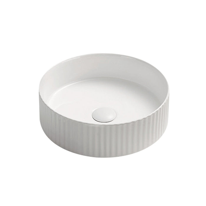 360*360*115mm Infinity Ceramic Round Above Counter Art Basin