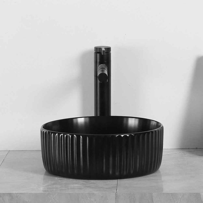 300*300*110mm Infinity Ceramic Round Above Counter Art Basin