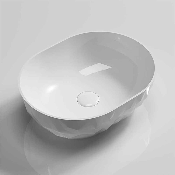 450*360*140mm Infinity Oval Ceramic Above Counter Basin