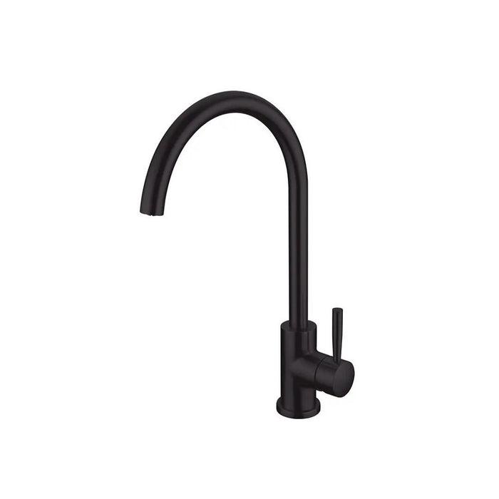 180mm Aquaperla Norico Pentro Brass Round Swivel Spout Kitchen Mixer