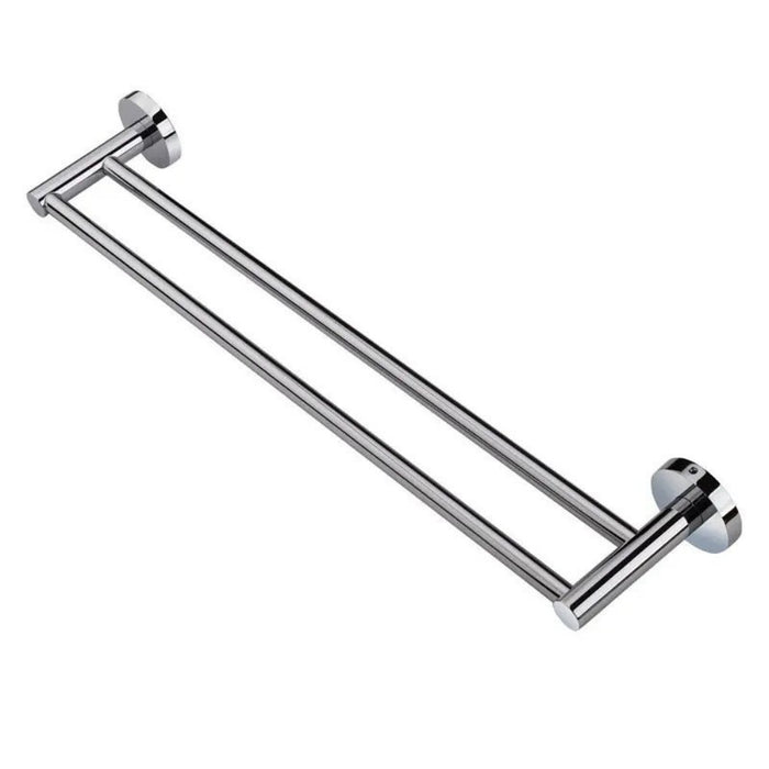 800mm Aquaperla Norico Pentro Stainless Steel Round Double Towel Rail