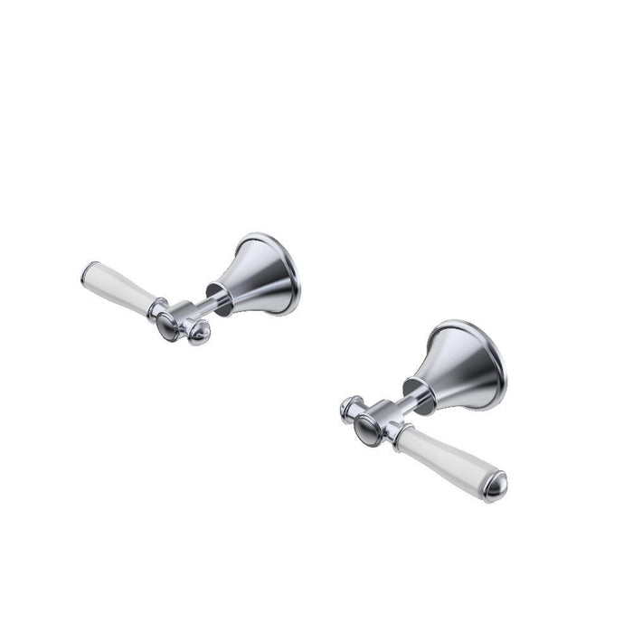 Clasico Wall Top Assemblies Ceramic Handle Brushed Gold/Brushed Nickel/Chrome/Matt Black