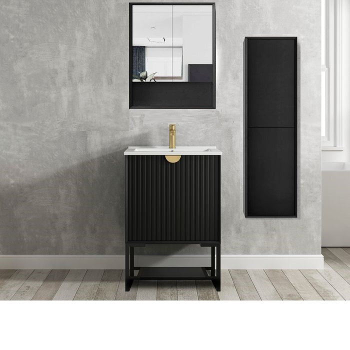 600mm Otti Marlo Vanity Wall Hung Cabinet and Shaving Cabinet Tall Boy