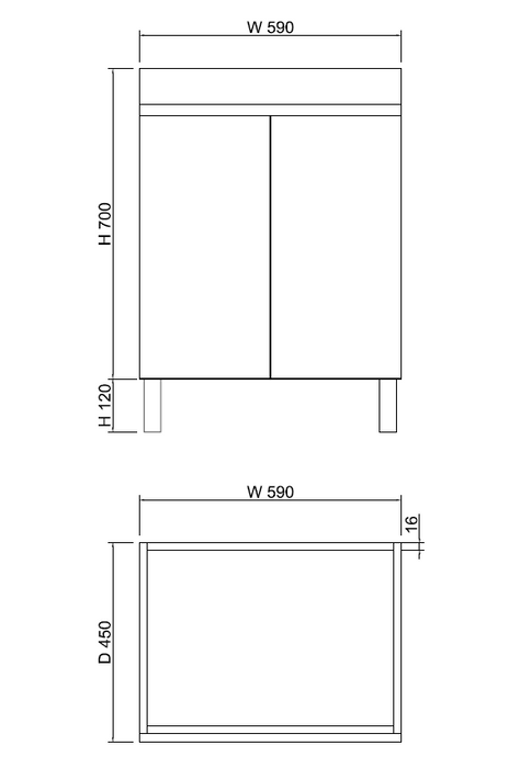 600-1500mm*820*450mm ABS Less Polyurethane Moisture Resistance Gloss White Freestanding Vanity With Kickboard - HD reno
